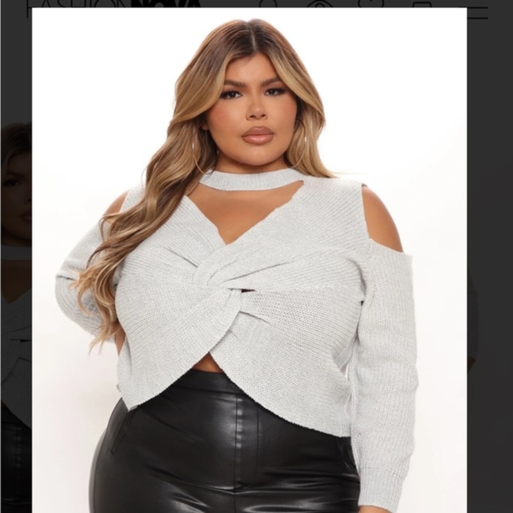 NWT Fashion Nova Gray Sweater